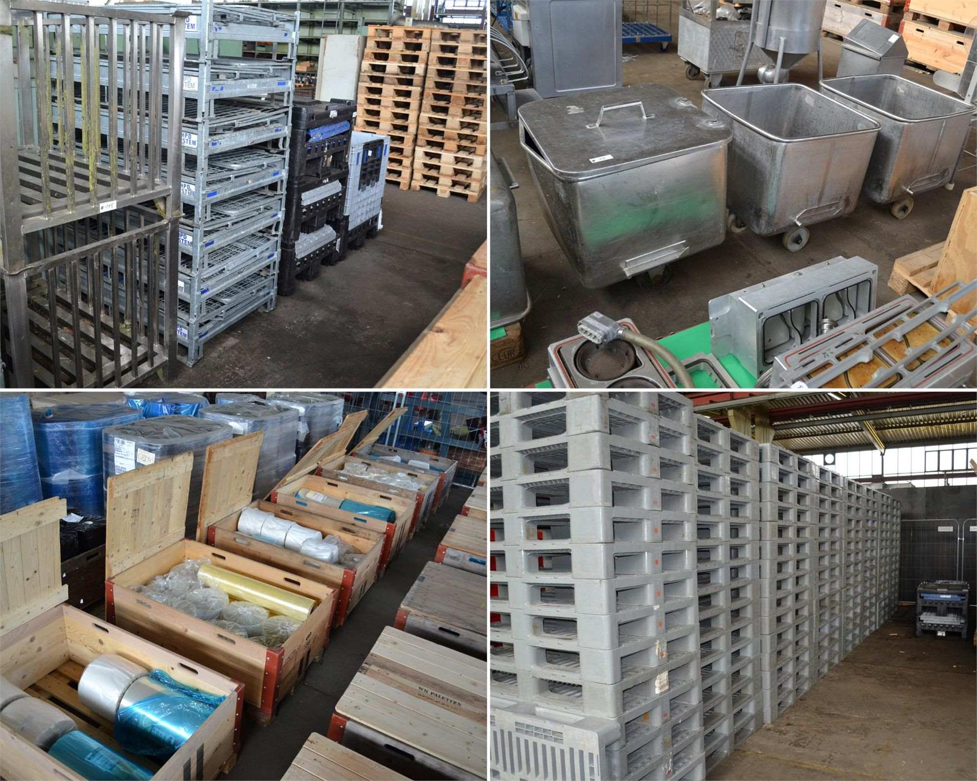 LIQUIDATION AUCTION - FOOD PROCESSING - MACHINES | PACKAGING | STACKING CONTAINERS