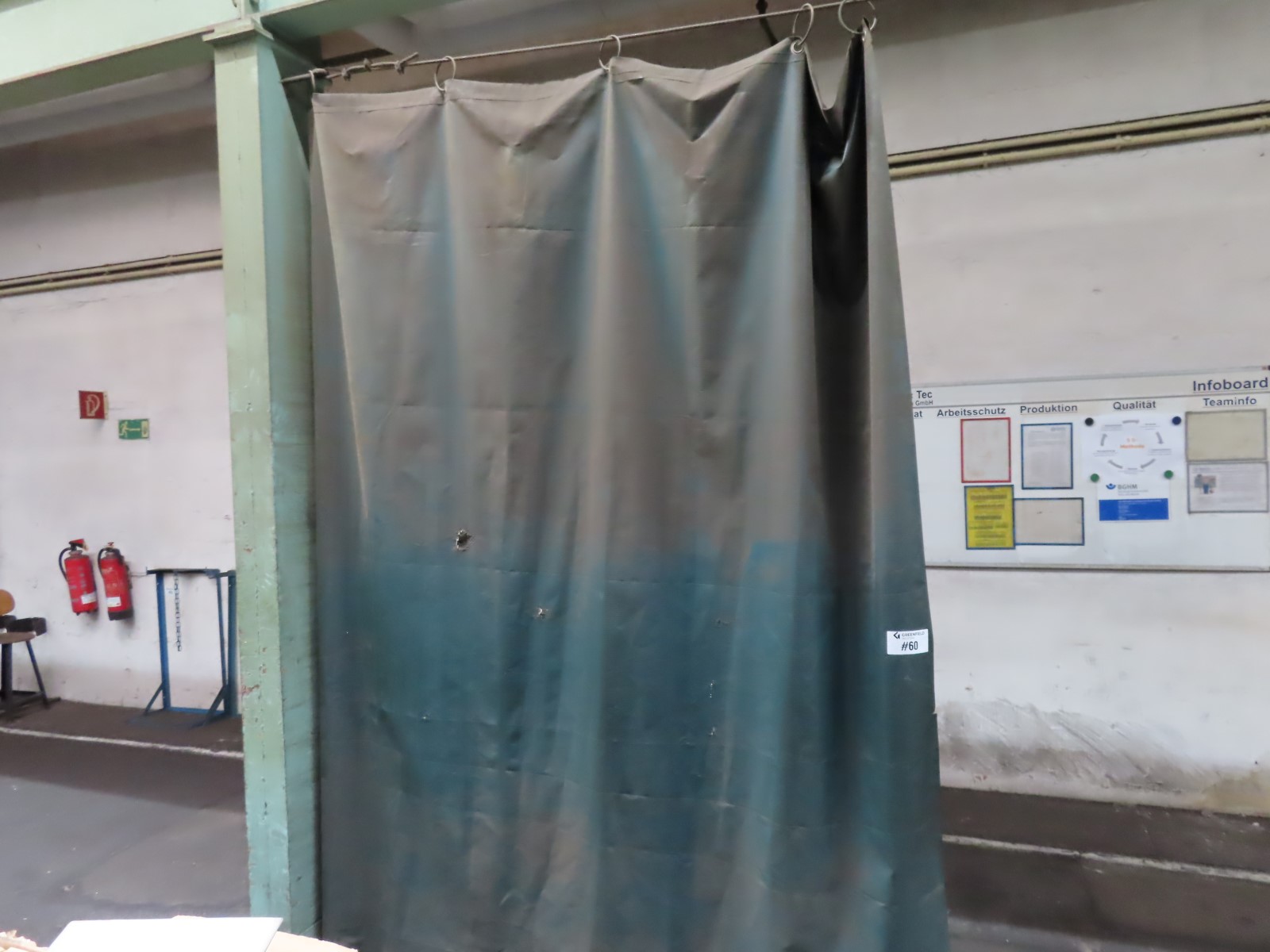 Lot of Welding privacy curtains