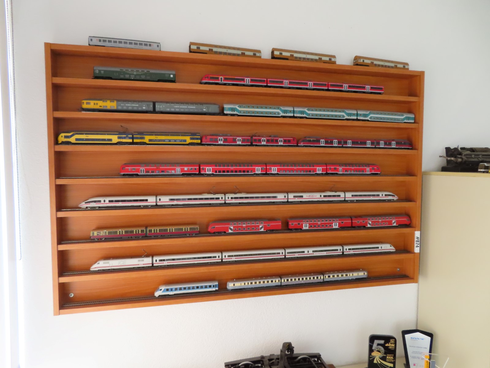 Lot of railway carriages