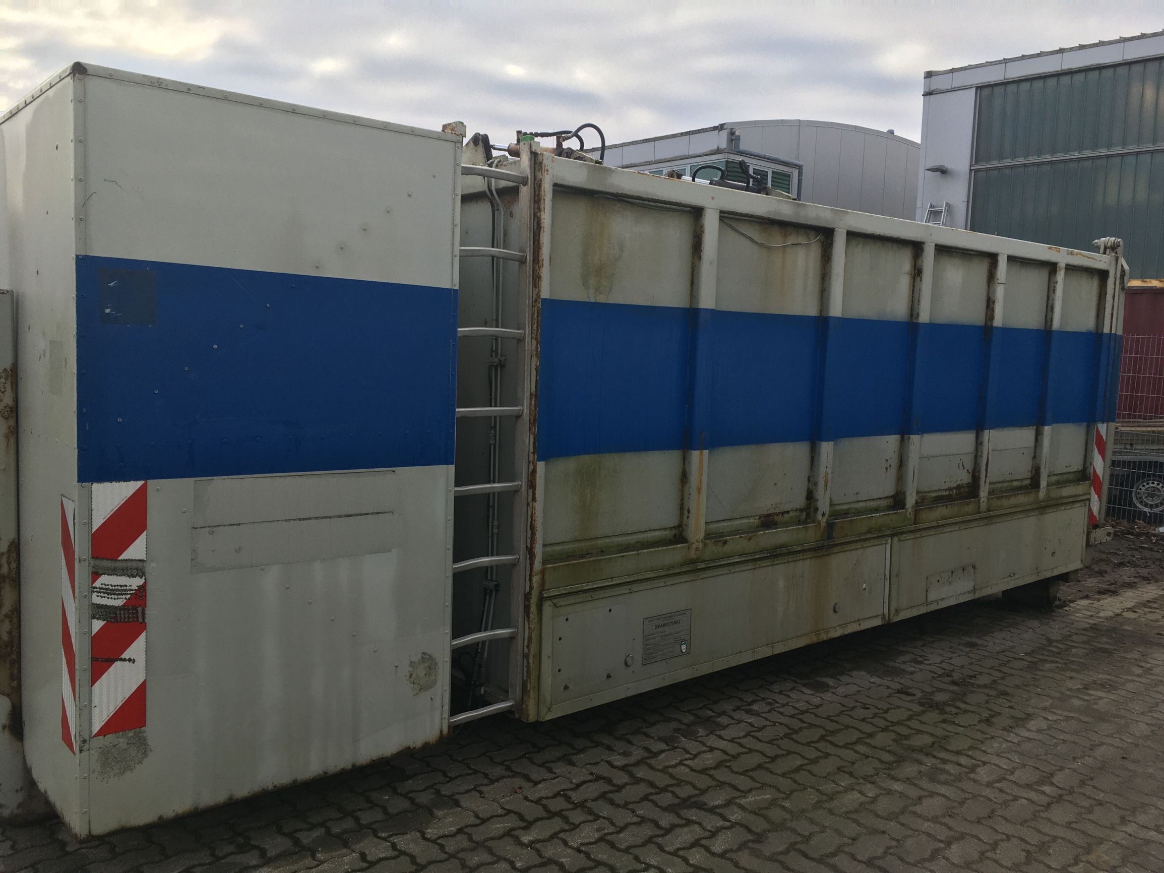 Roll-off container/side loader Dünschede, single-chamber roll-off container
