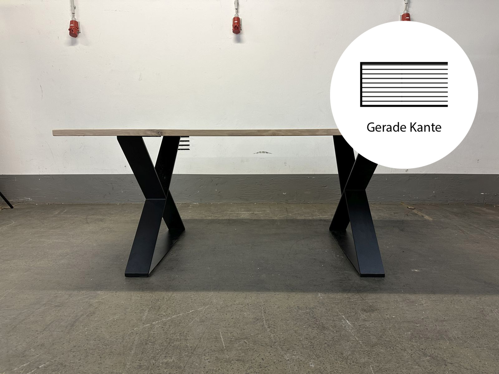 FASMAS Tischplatte (ohne Gestell) Eiche 3 cm (200x100 cm | Gerade Kante)