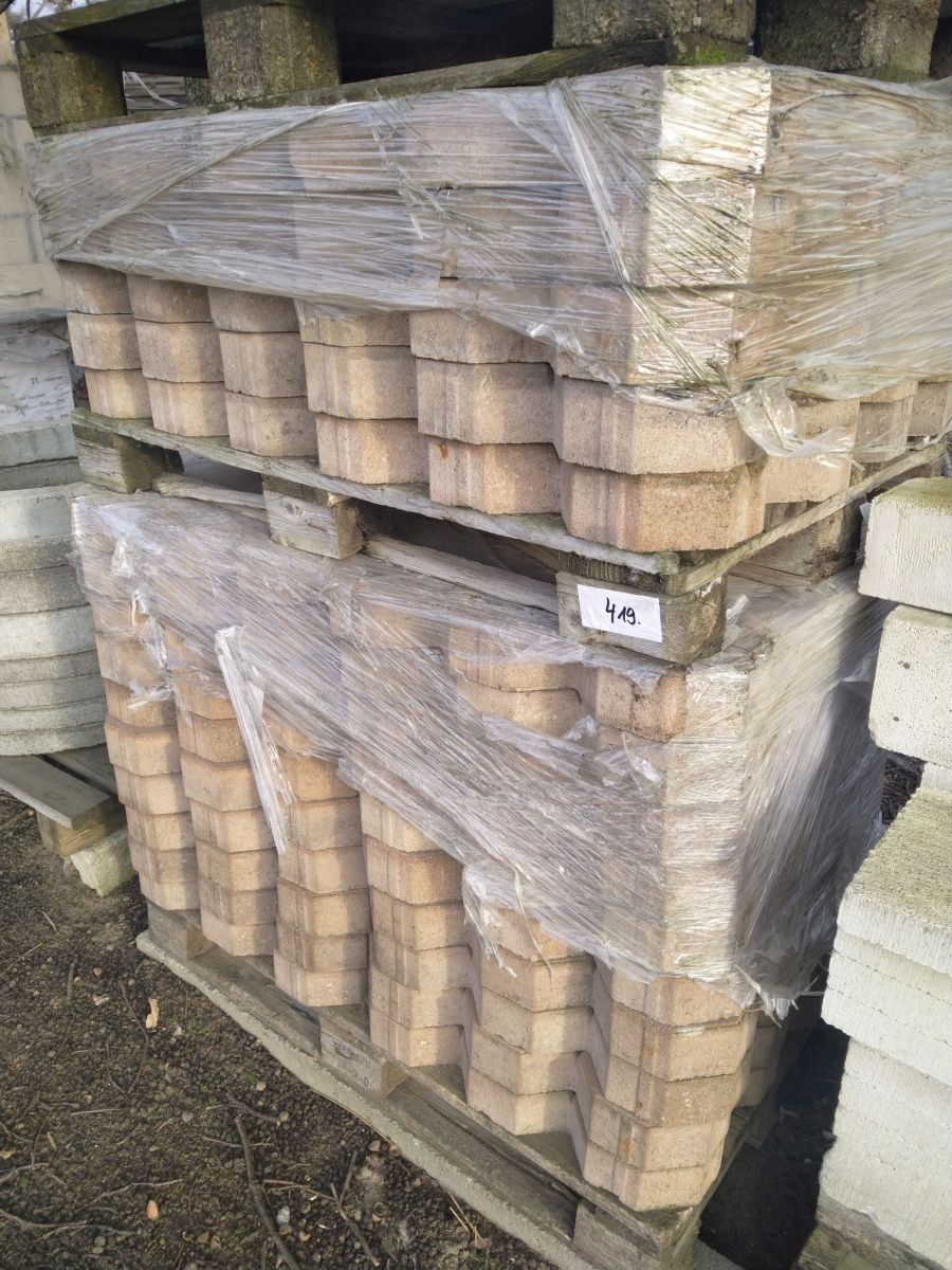 Lot of lawn paving stones